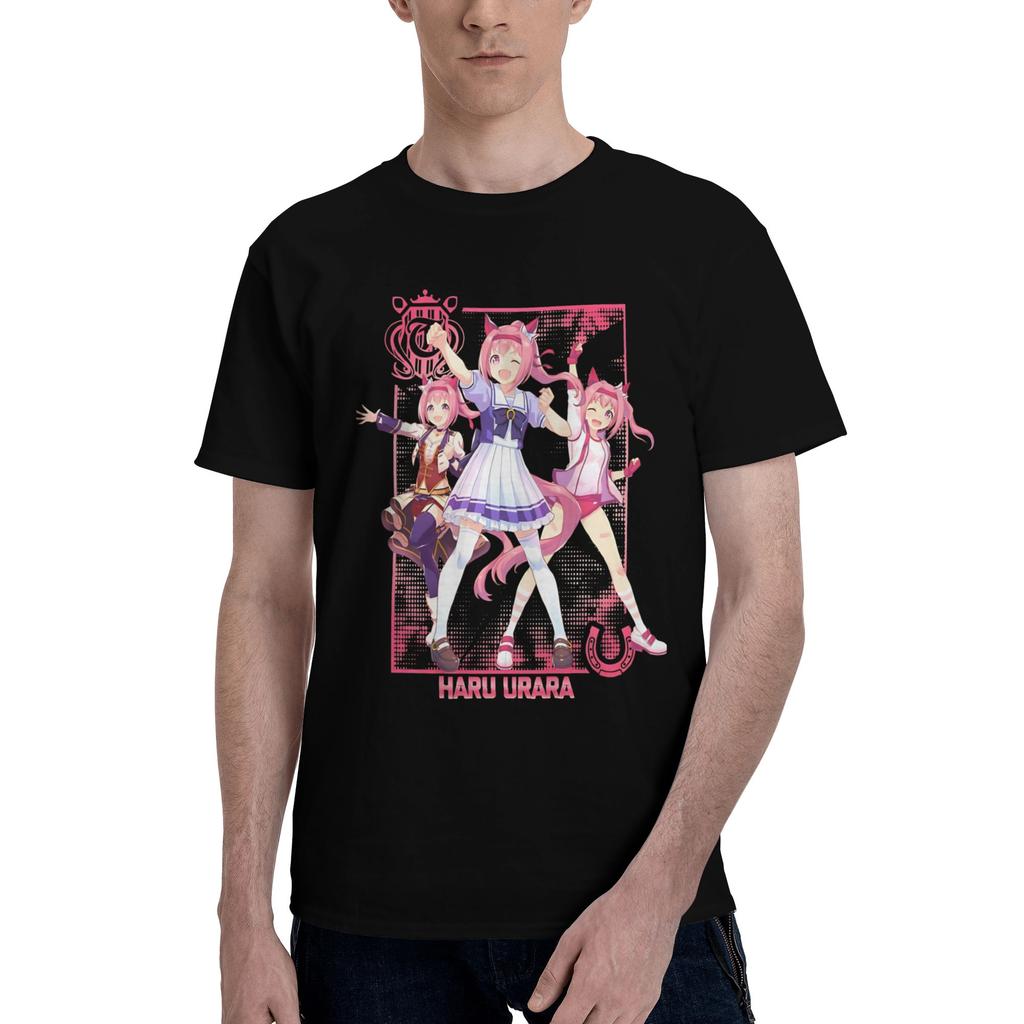 Haru Urara Aime T-Shirt for Men Women The Shining Star of Losers Everywhere Humorous 100% Cotton Tee Shirt T Shirt Original Tops