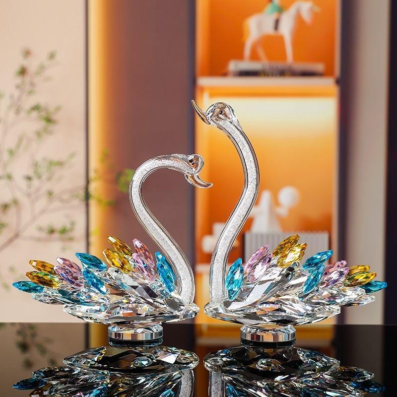 

Swan Crystal Ornament for Living Room, Entrance, or Gift Décor