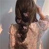 New Gradient Semi Transparent Butterfly Hair Clip Women Simple Fashion Sweet Duckbill Clip for Vacation Hair Accessories