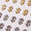 3D Wzór Monety Pieniądze Dolarowe Dekoracje do Zdobienia Paznokci Rhinestone do Zdobienia Paznokci Biżuteria do Paznokci DIY Manicure