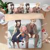 3D-Druck Anime Spy X Family Kawaii Anya Bettbezug Kissenbezug Bettwäsche-Set Erwachsener Junge Mädchen Einzel Doppel Große Größe Geschenk