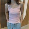 Chaleco Cálido para Mujer Sexy Ropa de Invierno Top sin Mangas Delgado Color Sólido Tirantes para Niñas
