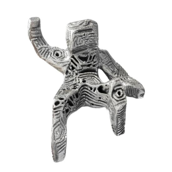 3D Printed Desktop Figurine Small Rock Figure Ornament Collectible Decoration for Desktop Bookshelf Gifts for Science Lovers Fans серый