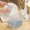 10pcs Wire Dishwashing Rag, Non Scratch Wire Dishcloth, Multipurpose Wire Dishwashing Rags for Wet and Dry, Sliver Grey