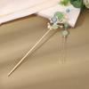 Vintage Hairpin chinese style tassels Cat Eyes Flower Decor Fine Pattern Elegant Hair Chopsticks for Women Girls hair styling