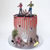 17pcs Zombie Cake Decoration Zombie Cake Toppers Zombie Figure Themed Party Decorations for Birthday Theme Wedding Party