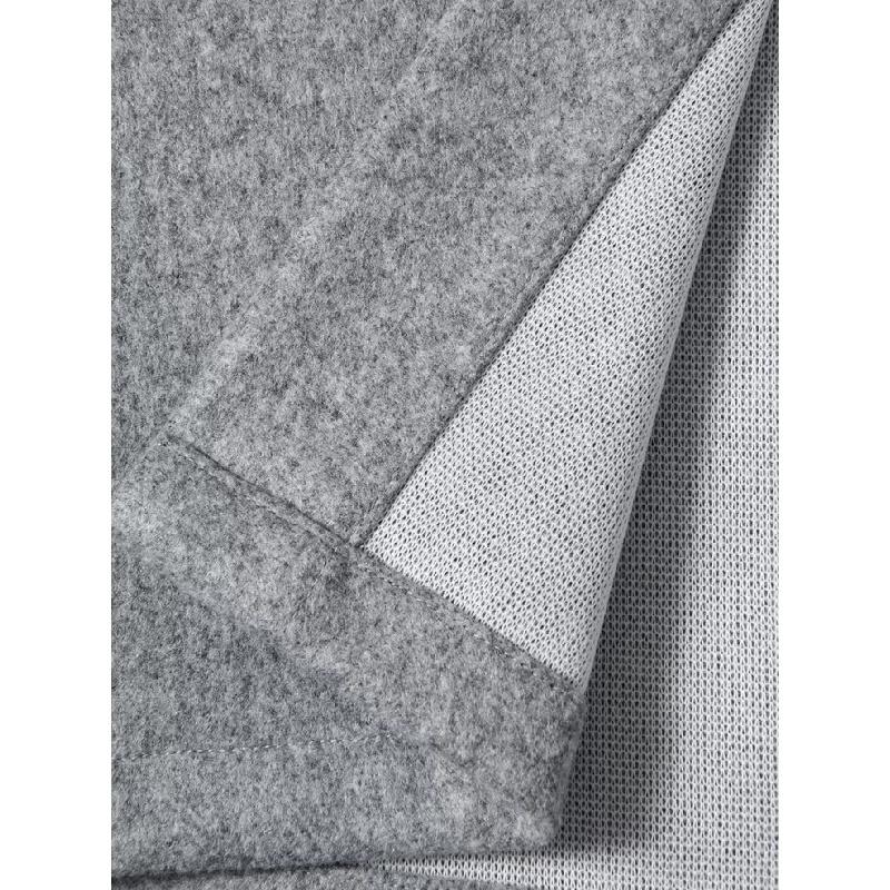 2026 New Men's Woolen Jacket, Solid Color Coat with Turn-down Collar and Buttons, Casual Overcoat