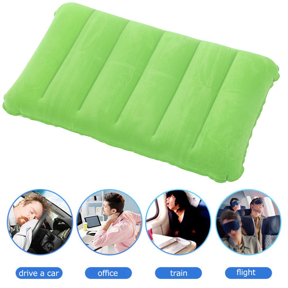 47x30cm Camping Cushion Pillow Portable Square Folding Pillow Foldable Ergonomic for Neck & Lumbar Support