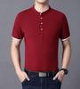 Men's Round Neck Cotton Casual T-Shirt - Solid Color Summer 2025