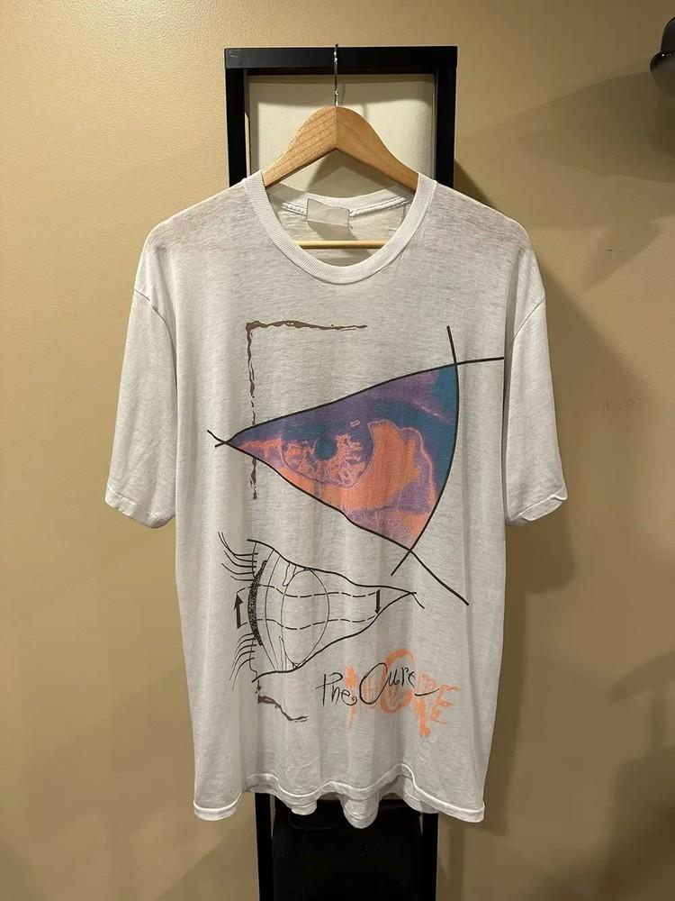 The Cure 1987 Kissing Concert Tour short sleeve white color shirt KV40263 Unisex T-Shirt XXL