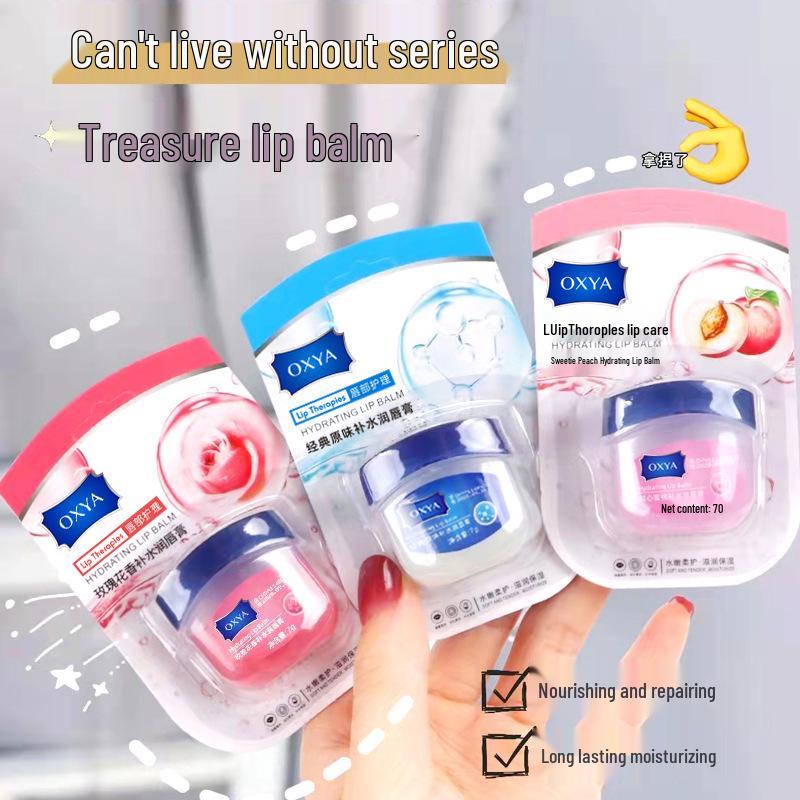 Oxya Vaseline Lip Balm: Nourishing & Hydrating Anti-Chap Exfoliating for Students