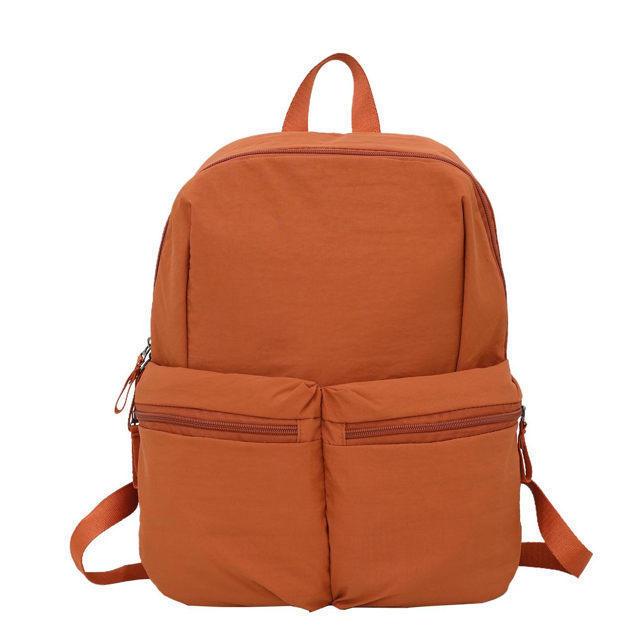 

Large capacity backpack 2025 autumn new simple nylon cloth light leisure backpack commuter play student bag