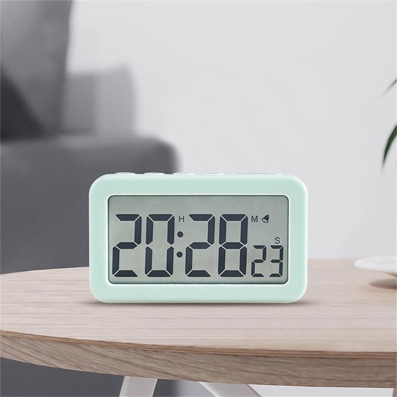 Elegant LCD Display Clock Digital Alarm Clock Fashionable Bedroom Alarm Clock