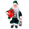 Cute 13inch Santa Claus Decorations Velvet Soft Santa Claus Doll Window Decoration Standing Santa Claus Xmas Tree Ornament