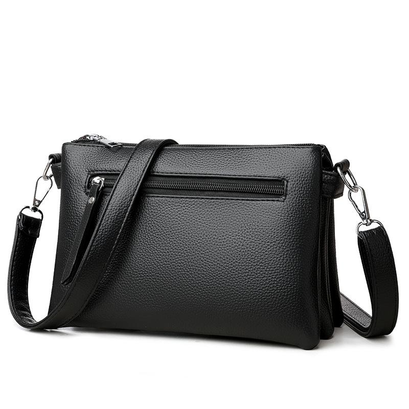 Fashionable and Fashionable Texture Middle-aged Woman Holding A Small Bag In Her Hand  Simple and Versatile One-shoulder Crossbody Bag