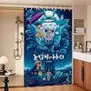 Kawaii T-Totoros Pattern Bathroom Shower Curtain Bathroom Partition Curtain Light Opaque Waterproof Material Bathroom
