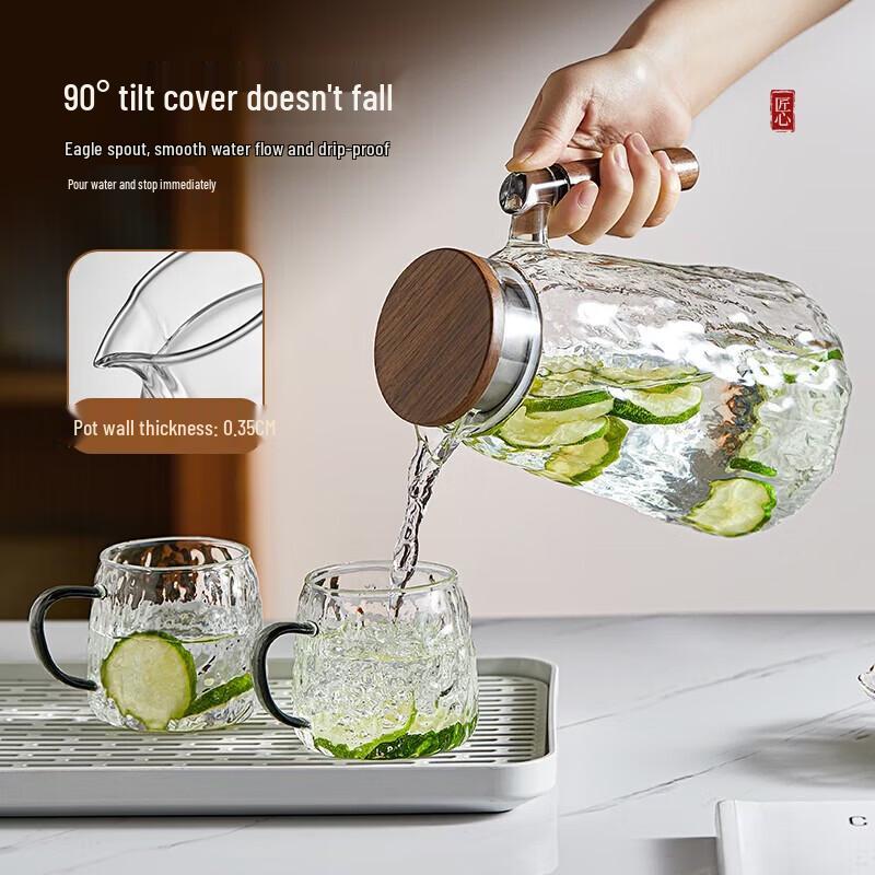 YIHUTEA High Borosilicate Glass Water Kettle