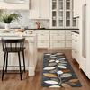 VIKAMA Leaf Vine Kitchen Rug Non-slip, Stain-resistant Entrance Hallway Mat Bedroom & Dining Room Runner Home Decor