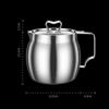 Stainless Steel Oil Filter No Drip Multiuse Leakproof Easily Refill with Lid Ceramic Liner