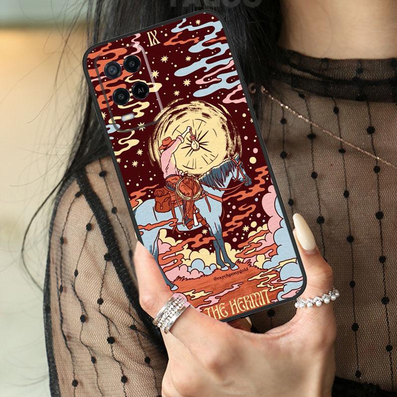 Space Cowgirl Case For Oppo A80 A60 A40 A17 A57 A77 A74 A54 A94 A78 A98 A18 A38 A58 A96 A76 A16 A15 A5 Pro