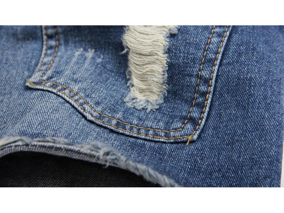 Women's Plus Size Korean Style Ripped Denim Shorts – Summer 3/4 Hot Pants