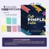 1400 Pieces of Multi-color Star Acne Patches, Facial Acne Patches, Concealer Acne Patches, and Pimples Patches, Ultra-thin