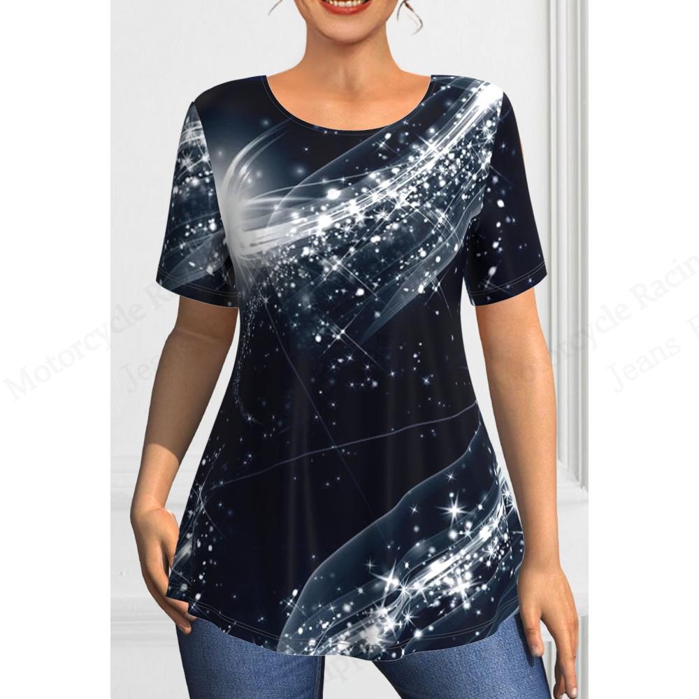 Casual Short Sleeved Printed Fashionable Oversized 3D Top Pattern T-shirt for Men Comfortable Summer Round Neck