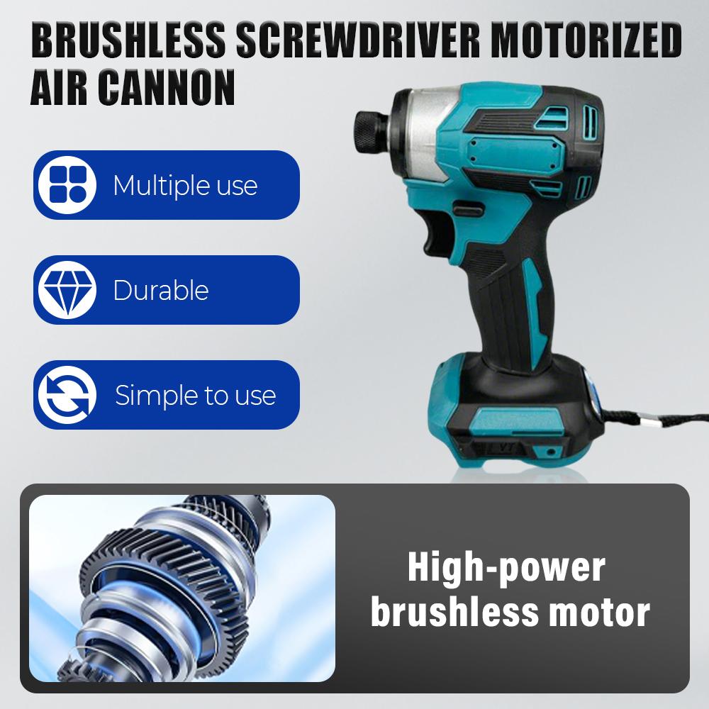 18V Akku-Schlagschrauber 180Nm Bürstenloser Motor Elektrische Bohrmaschine Holz/Schraube/T-Modus Akku-Bohrmaschine Haushaltswerkzeug für Makita