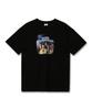 DOMINANT Unisex Space Boys Oversized Printed Short Sleeve T-Shirt_Black