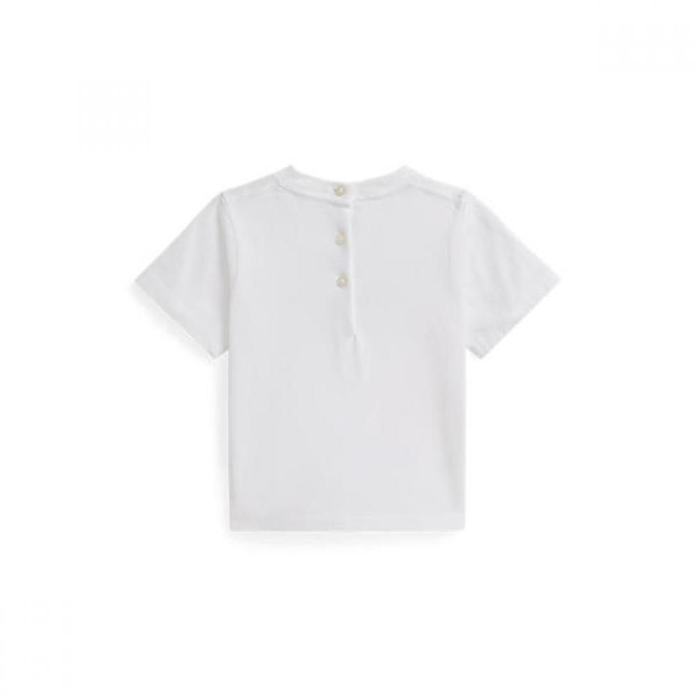 Polo Ralph Lauren Baby Girls Polo Bear Logo Cotton Jersey Tee Cwpotshf8020157100