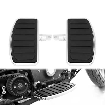 HDBUBALUS Motorcycle Floorboard Footboard Footpeg Step Front Rear Wide Footpeg Rest Footpeg Footrest Bracket Rider Footboard for Harley Dyna Touring