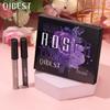 QIBEST Eyeshadow Liquid Matte Pearl Fine Flash Dark Black System of Europe and The United States Punk Smoky Makeup Eyeshadow Liquid
