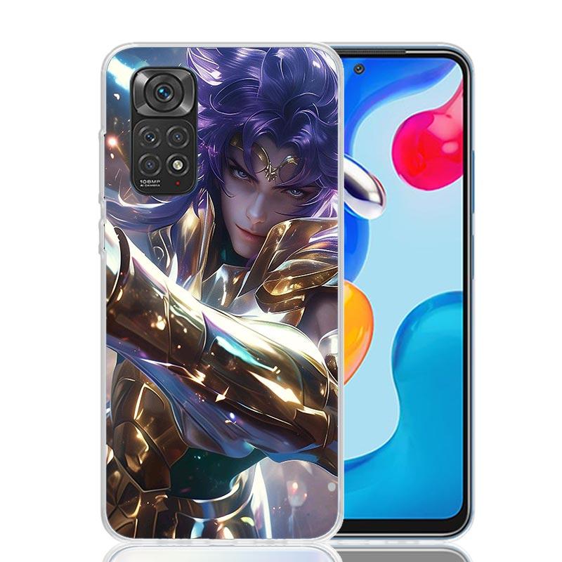 Saint Seiya Cool Phone Case For Xiaomi Redmi Note 15 14 13 12S 12 Pro Plus 11S 11E 11 11T 10S 10 Art Soft Pattern Cover Redmi No