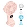 Handheld USB Fan with Base  Gears Wind Brushless Motor Rechargeable Silent Cooling Fan for Home Dor