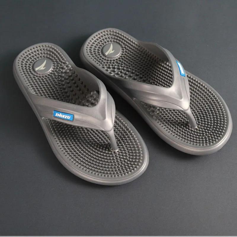 Fip Fops 2024 Летние новые мужские шлепанцы с массажной подошвой Пляжная обувь Шлепанцы — фото 5