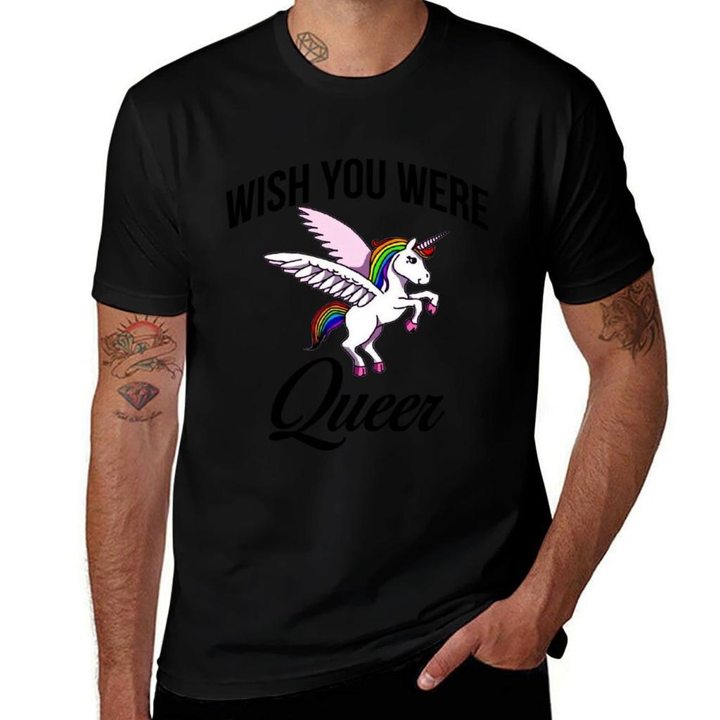 Wish Queer Were You TShirt Lightweight Sport Basic TShirt