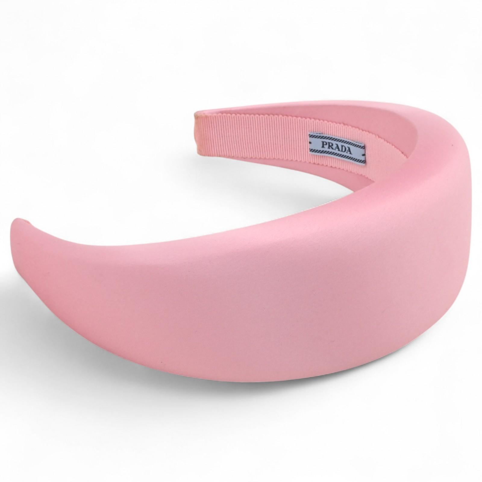 

Подлинная повязка на голову Prada атласная розовая pr6709cc