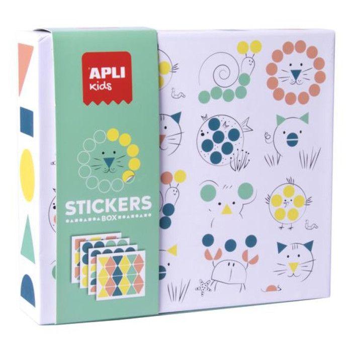 Kit Créatif Enfant Gommettes Géometrique Animaux