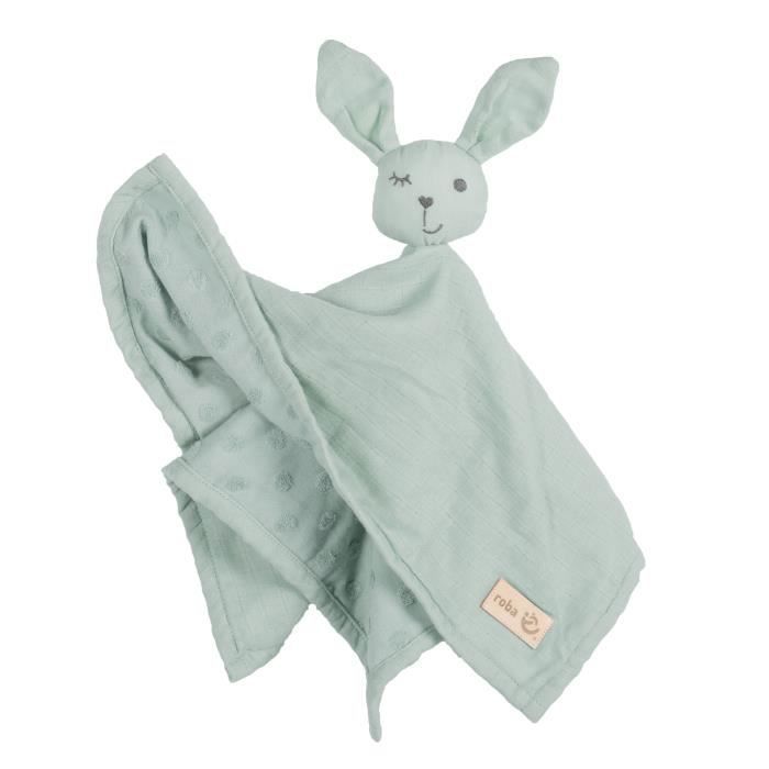 Doudou Lapin Bio Lil Planet - ROBA - 40 x 40 cm - Vert