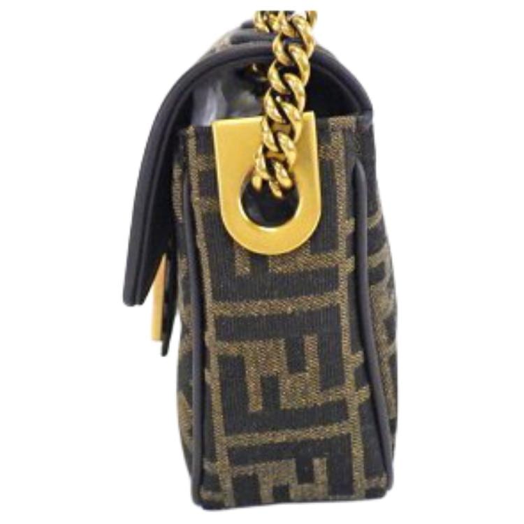 FENDI Baguette Calfskin Detail Baguette Bag, Portable Crossbody Bag, Shoulder Bag Medium Women's Brown 8BR793-AKBZ-F1EM3
