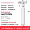CNC T-Slot Milling Cutter with HTS Three-Sided Blade, Shank Thickness: 6, 8, 10, 12 Mm