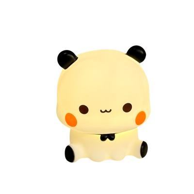 Cartoon Panda Night Light Pat LightBedroom Bedside Lamp Small Decorative Item