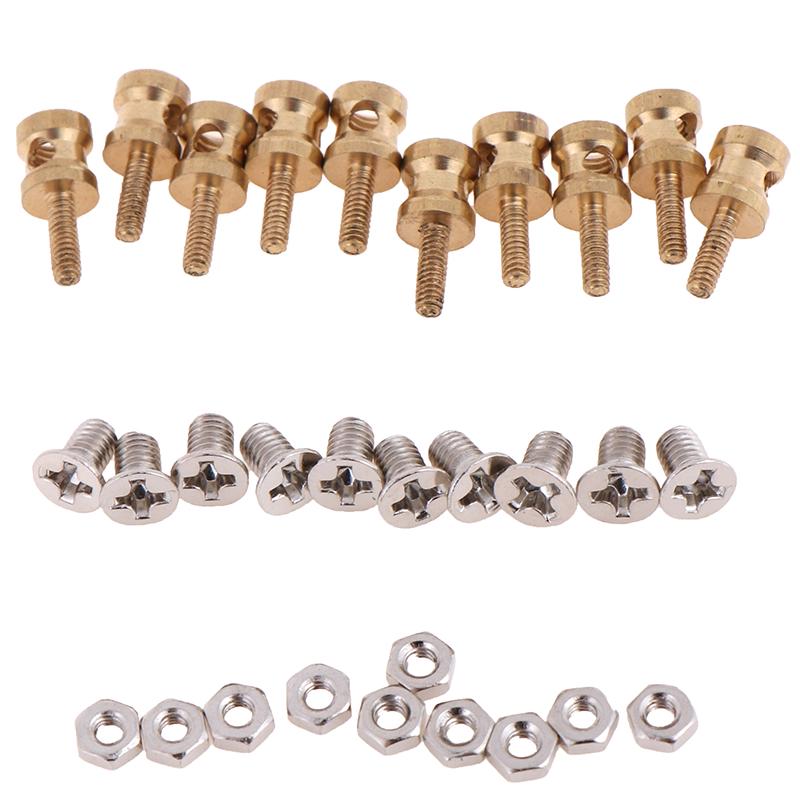 10Pcs Brass Linkage Stopper For 2.1Mm Pushrod Connector For Rc Plane Model