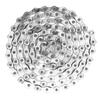 9 Speed Bicycle Chain Hollowed Carbon Steel Mountain Road Bike Chain Replacement for Outdoor Cycling Silver