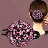 Resin Rhinestone Clip Elegant Fixed Headdress Hairpin Large Duck Clip Women Elegant Barrettes