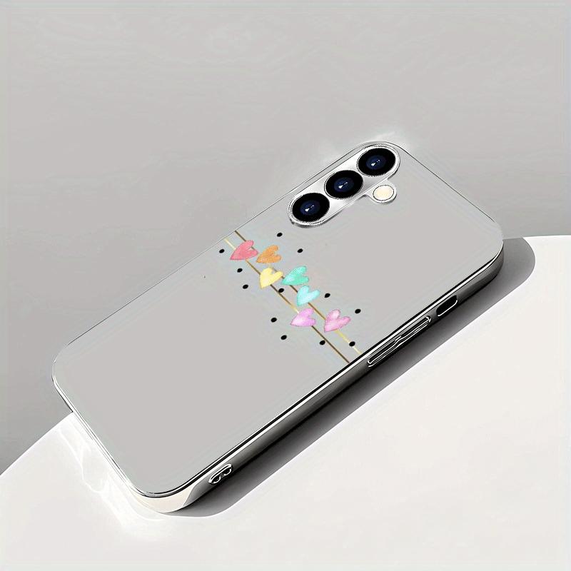 Electroplated glass phone case suitable for Samsung GalaxyS26 S25 S24 S23 S22 S20S11S10FE/Ultra/Plus anti drop minimalist design