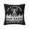 Licensed Ham Radio Operator Communications Cushion Cover  cm Soft Throw Pillow Case Decoration Bedding Sofa Pillowcase