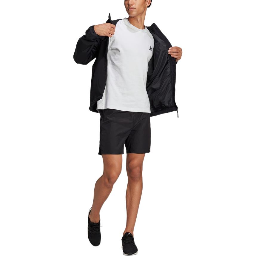 Adidas Jackets Men's Black Hooded Moderate Other H50971