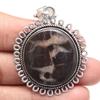 Pendant Septarian Jasper Gemstone Mother'Day Gift Silver Jewelry 2"