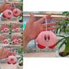 Adorable Cartoon Kirby Keychain Plush Doll Cute Animal Bag Charm Decor 10cm Soft Toy